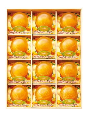 田村みかんフルーツまるごとゼリーギフト(94g12個入)お中元 残暑見舞い 敬老の日 母の日 お歳暮 贈り物 内祝い 出産祝い ギフトに！高級ゼリー 送料無料 おしゃれ まるごと みかん ゼリー 有田みかん 田村みかん